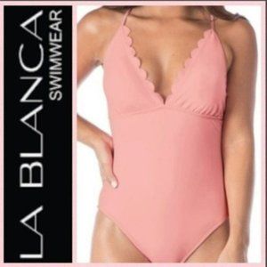 La Blanca Swimwear Petal Pusher One-Piece Swimsuit